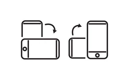 Phone Rotation Icon. Illustrazione stock