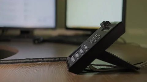 Phone scam and night theft by criminal hacker on telephone call. Man hand in a b Stock Footage 170814215