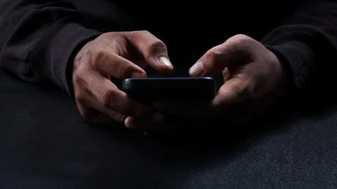 Phone scammer Video stock 332528241