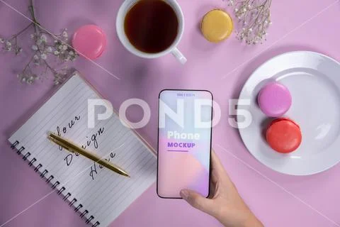 Phone Scene Mockup PSD Template