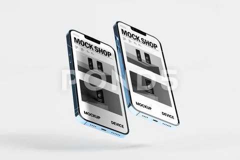 Phone Screen Display Mockup PSD Template