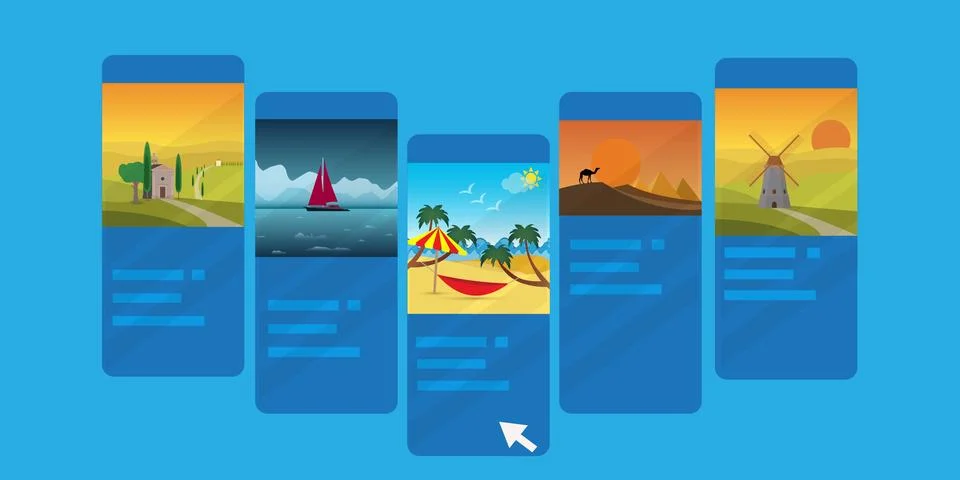 Phone screen Stock Illustration