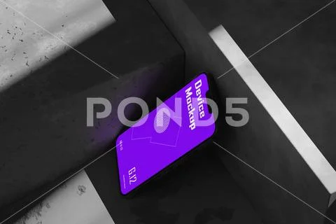 Phone Screen Mockup Perspective Modello PSD