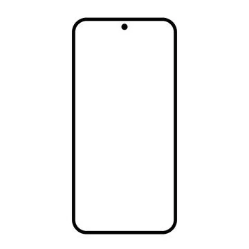 Phone screen mockup, poco smart phone screen x3 13 pro stock illustration Stock Illustration