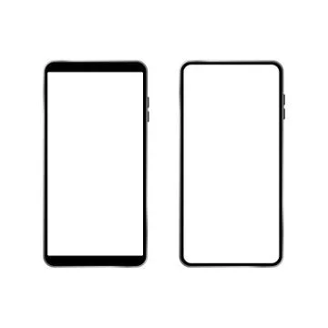 Phone screen template with a place to insert. Stock Illustration