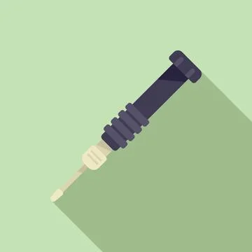 Phone screwdriver icon flat . Mobile broken Stock Illustration