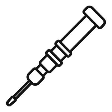 Phone screwdriver icon outline vector. Mobile broken Stock Illustration