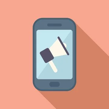 Phone search engine icon flat vector. Global seo Stock Illustration