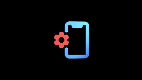 Phone settings 3D rendering rotating gear mechanism wheel for teamwork succ.. Stock Footage 313465697