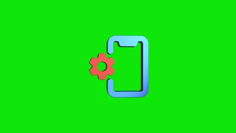 Phone settings 3D rendering rotating gear mechanism wheel for teamwork succ.. Vídeo Stock 313465698