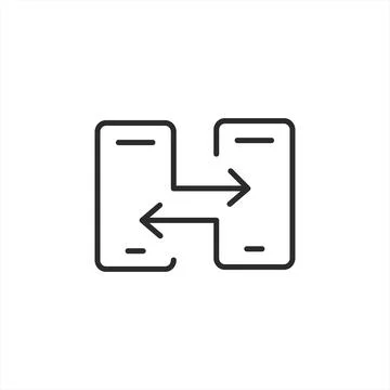 Phone Sharing Icon Stock Illustration