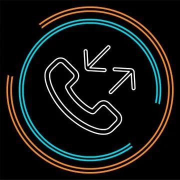 Phone sign icon Call center, communication Stock Illustration