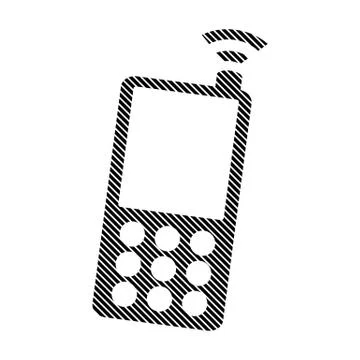 Phone sign on white. Illustrazione stock
