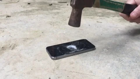 Phone smash slomo Stock Footage 160375708