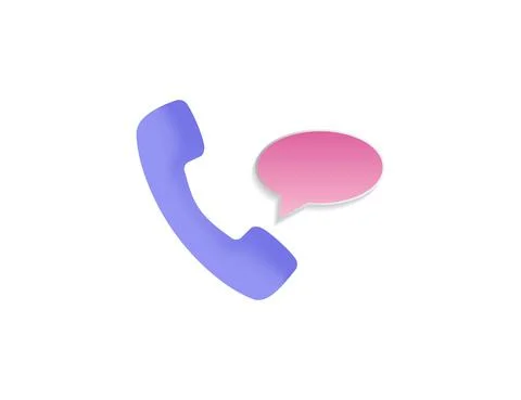 Phone, speech bubble. icon, Vector illustration. Illustrazione stock