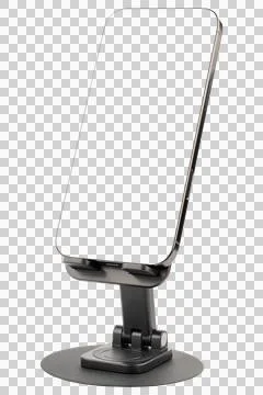 Phone stand or holder. Cell phone stand. Adjustable phone holder 360° rotation Stock Photos