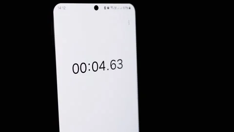 Phone Stopwatch: Time Lapse on Black Stock Footage 293285503