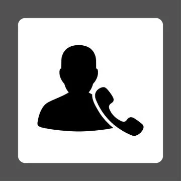Phone Support Icon from Commerce Buttons OverColor Set Stock Illustration