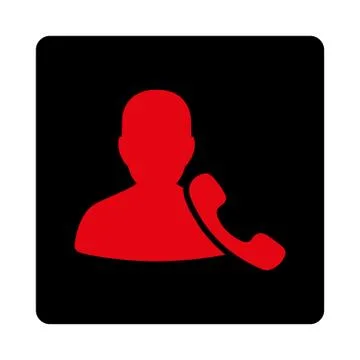 Phone Support Icon from Commerce Buttons OverColor Set Stock Illustration