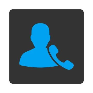 Phone Support Icon from Commerce Buttons OverColor Set Stock Illustration