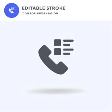 Phone Survey icon vector, filled flat sign, solid pictogram isolated on white Stockillustratie