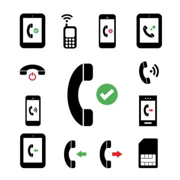 Phone symbol Stock Illustration