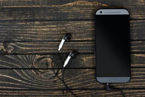 Phone on table Stock Photos