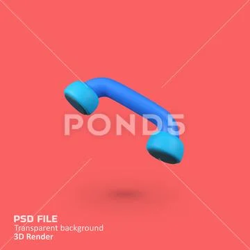 Phone Talk isolated 3d render icon illustration Modèle PSD