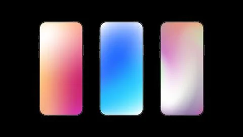 Phone template liquid gradient background Stock Illustration