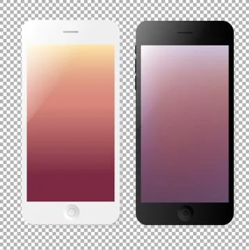 Phone Template Set Stock Illustration