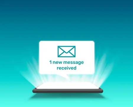 Phone text message chat frame, technology mobile display light. Stock Illustration