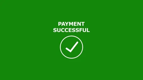 Phone with text payment successful on green screen, sitting in office chair.. Stock-Footage 293484907