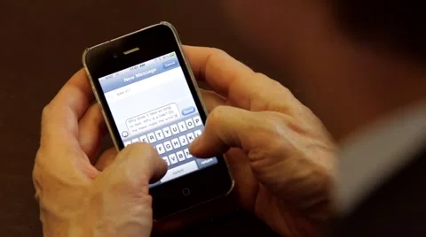  PHONE TEXTING CLOSE-UP 1 Stock Footage 1391943