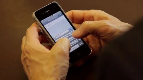 PHONE TEXTING CLOSE-UP Stock Footage 1400237