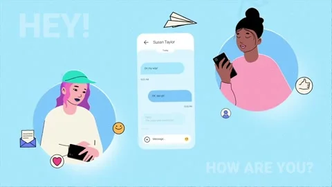 Phone Texting Explainer for After Effects  After Effects	Stock