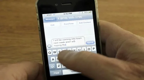 PHONE TEXTING TIME LAPSE Video stock 7837954