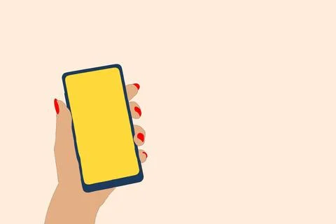 Phone touch gestures. Touch the screen Stock Illustration