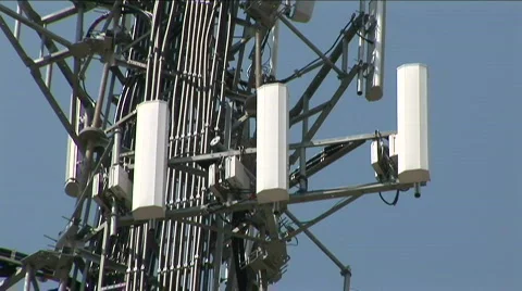 Phone tower closeup Stock-Footage 510781
