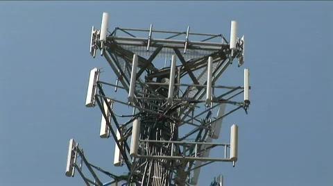 Phone tower top Stock Footage 511175