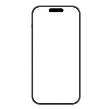 A phone in a transparent background in vector format Illustrazione stock
