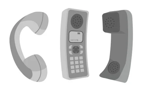 Phone tubes Stock Illustration