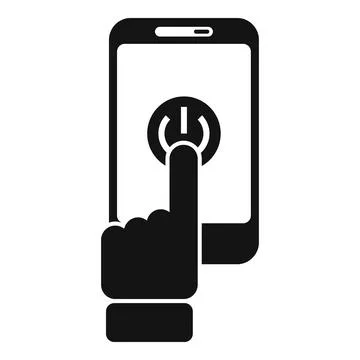 Phone turn off icon simple vector. Smart consumption Stock Illustration