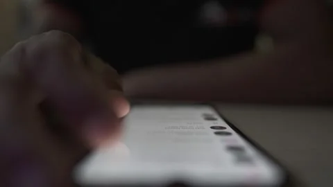 Phone using a person by hand Stock Footage 290945432