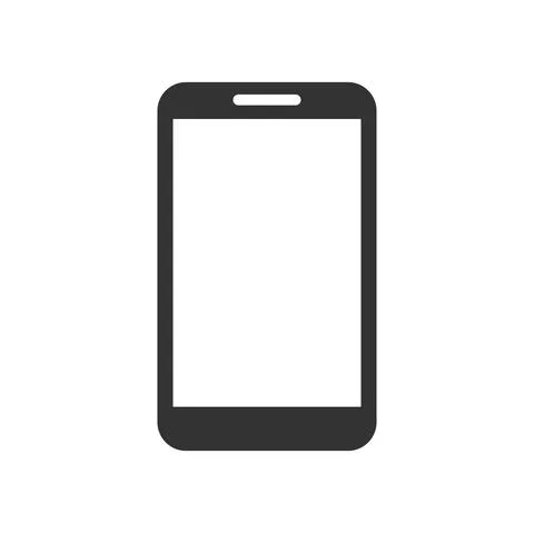 Phone vector icon isolated on white background Stock Illustration