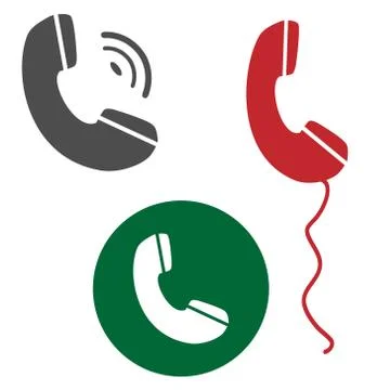 Phone vector icon picture set. Graphic isolated image. Stock Illustration