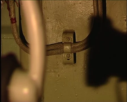 Phone on warship Stockbeeldmateriaal 979910