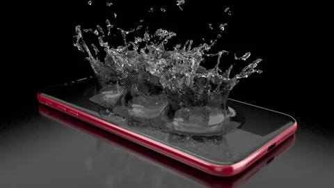 Phone Water Splash Stock Footage 155999972