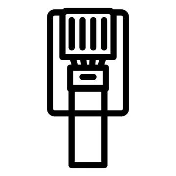 Phone wire cable line icon vector illustration Stock Illustration