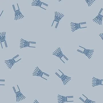 Phone wire cable line seamless pattern Stock Illustration