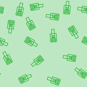 Phone wire cable line vector seamless pattern Stock Illustration